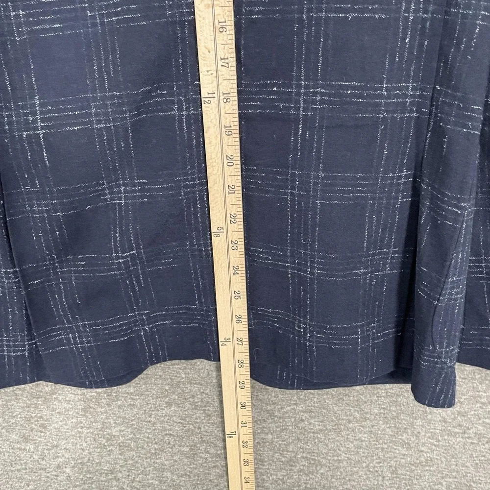1901 Blazer Mens 40R Blue Plaid Wool Nylon Sport Coat Extra Trim Fit Jacket